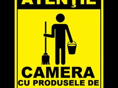 Placuta pentru camera cu produsele de curatenie